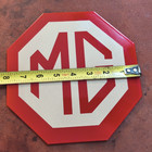 Mg Porcelain Automobile Logo Metal Sign 8  X 8  New Condition