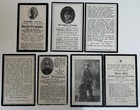Group 5 Kia Ww1 German Army Soldiers Mourning Death Cards Killed In Action