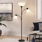  Floor Lamps For Living Room  72  Tall Torchiere Floor Lamp With Black  White