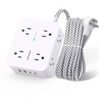 Surge Protector Power Strip 8 Outlet 4 Usb 2 Usb C 1080 Joules 5 Ft Cord
