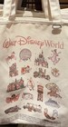 2026 Disney Parks Walt Disney World Ride Icons Canvas Tote Bag Inner Zip Pocket
