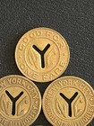 Vintage Nyc Subway Token Lot Of 10 New York City Transit Authority Tokens