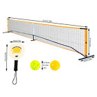 22ft Portable Badminton Tennis Volleyball Net Sports Mesh For Beach Outdoor