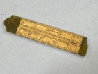 Vintage Lufkin No 372 Folding 12  Brass And Boxwood Rule Made In Usa
