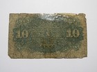 1863   10 Fourth Issue Fractional Currency Obsolete Bank Note Bill 4th Filler