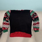 Women   s No Boundaries Ugly Christmas Sweater Happy Y   allidays Santa Horse Xl