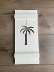 Beach House Shutter  Pvc Exterior Shutter With Palm Tree  Sold Individually