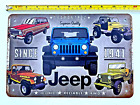 Jeep Tin Sign Shop Garage Office Man Cave Metal Art Vintage Retro Logo Cj Willys