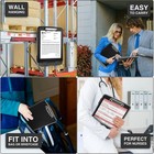 High Capacity Clipboard W  Storage Side Opening   Pen Holder Document Organizer