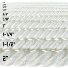 Golberg White Twisted Nylon Rope - Premium Usa Made Cord - Many Sizes   Lengths