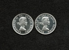 Canada - 1963 And 1964 80  Silver 50 Cents - Free Shipping