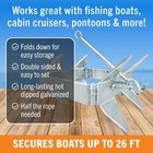 19lb Anchor For Boats Up To 30ft  Folding Boat Anchor Hot Dip Galvanized  Dou   