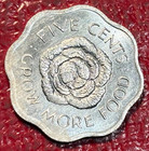 High Grade Au unc Details 1972 Seychelles Aluminum 5 Cents Coin-jun358