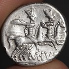 Roma Head Denarius 145bc Ancient Roman Republic Silver Coin M Iunius Dioscuri