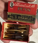 15 Boxes Nos Esterbrook Drawlet         lettering Pen Nibs       140   total      Leaflets