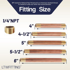 Assortment Kit Total Length  4-inch - 6-inch  X 1 4-inch Male Npt Brass Pipe Lon