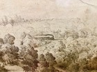 Ohio State Fair Agricultural Society Lithograph 1854 Newark Hopewell Earthworks