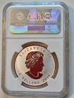 2016 Reverse Proof Canada 1 Oz   5 Silver Maple Leaf Wolf Privy Ngc-pf69 