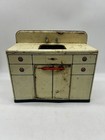 Vintage 1950s Wolverine Tin Litho Toy Kitchen Set Stove Sink Fridge Trio Playset