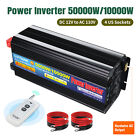 5000w 10000w Power Inverter Dc 12v To Ac 110v 120v Converter With 4ac Usb Remote