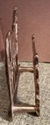 Antique Brass Letter napkin Holder Plough Horse Draft Horse Art Nouveau