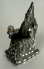 Vintage Spoontiques Pewter Wizard Figure Hmr1311 Rocking Chair   Crystal Ball