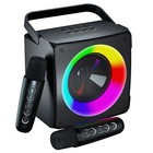 Bluetooth Speaker With 2 Wireless Microphone Outdoor Home Ktv Karaoke Machine