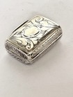 Antique Silver Gilt Early Victorian Vinaigrette Bham 1841 Francis Clark W Sponge