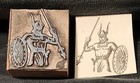 Vintage Printing Letterpress Printer Type Wood Block Mid-century Viking Thor
