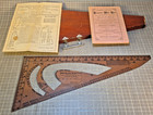 Antique Rood Magic Dressmakers  Scale Garment Pattern Wooden Case   Instructions