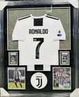 Cristiano Ronaldo Signed Juventus Jersey W  Psa Cards Framed Icons