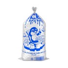 All Capacity Clear Plastic Ice Bag With Ice Print - 1000 case