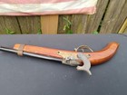 Vintage Wood Toy Flintlock Pistol Cap Gun