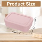 Leakproof Travel Soap Case Silicone Container Portable Pink