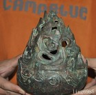 Ancient China Dynasty Bronze Ware Sacrifice Boshan Joss Incense Burner Censer