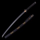 Handmade Katana Sword Samurai Full Tang Steel Blade W  Scabbard Dragon Design