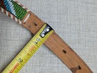 Vintage Handcrafted Native American Beaded Belt 34 Indian Print Western Leather