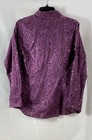 Ariat Women s Western Shirt Purple Sequin Embroidered Snap Button Up L