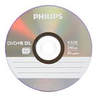 50 Philips 8x Dvd r Dl Dual Double Layer 8 5gb  Logo Media Disc Cake Box 240mins