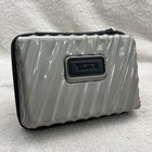 Tumi Mini Traveling Hard Case Amenity Kit By Delta Gray Complete