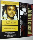 John Legend  get Lifted  jill Scott  Beautifully Human Vol 2 promo Cards Vintage