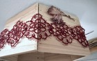 Tatting Tatted Red Raspberry Lace For Home Decor  Jewelry