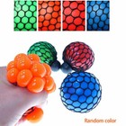 Mesh-covered Squeeze Ball Toy Stress Reliever Squeeze Colorful Anxiety Fidget