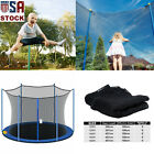 12-15ft Trampoline Safety Net Outdoor Enclosure Netting Replacement Part 6 8pole