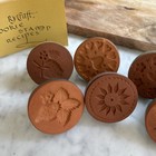 Lot Of 6 Rycraft Pottery Cookie Stamps Euc And Beautiful  