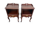 67088  Kindel Furniture Mahogany Pair Nightstand End Table Stand S