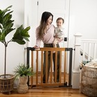 Summer Infant West End Extra Wide Safety Pet Baby Gate 27073z - Oak   Slate