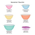  tupperware 14pc Wonderlier Vintage Series Bowl Set   multicolor Bowls clear Lids