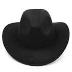Kids Boys Girls Felt Cowboy Hat Wool Blend Children Western Cowgirl Cap Size Xs