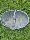 Gathering Basket Split Buttocks 16  In Antique